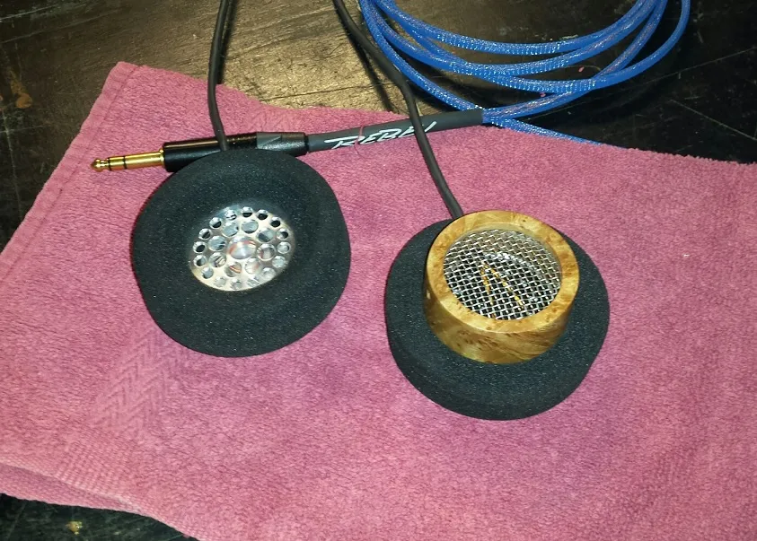 Richard - USA - Custom Grado DIY Headphones Build, Audiophile Wood Cups, Headphone Modding